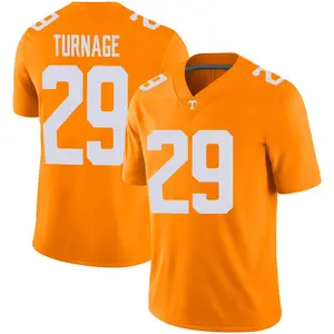 Brandon Turnage Tennessee Volunteers Men's Game Football Jersey - Orange