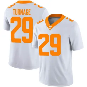Brandon Turnage Nike Tennessee Volunteers Youth Game Football Jersey - White