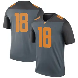 Brian Maurer Nike Tennessee Volunteers Youth Legend College Jersey - Gray