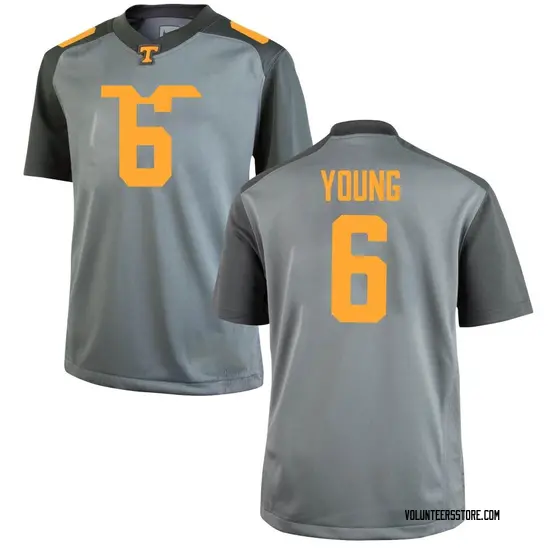 Byron Young Nike Tennessee Volunteers Youth Game College Jersey - Gray