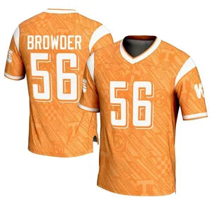 Charlie Browder Tennessee Volunteers Men's Game Replica Highlight Print Football Jersey - Orange