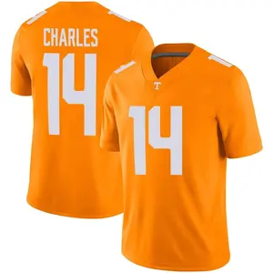 Christian Charles Nike Tennessee Volunteers Men's Game Football Jersey - Orange
