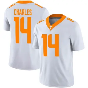 Christian Charles Nike Tennessee Volunteers Men's Game Football Jersey - White