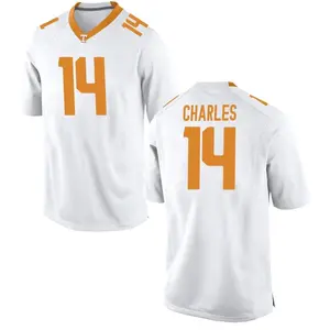Christian Charles Nike Tennessee Volunteers Men's Replica College Jersey - White