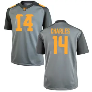 Christian Charles Nike Tennessee Volunteers Youth Game College Jersey - Gray