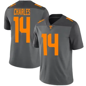 Christian Charles Nike Tennessee Volunteers Youth Limited Football Jersey - Gray