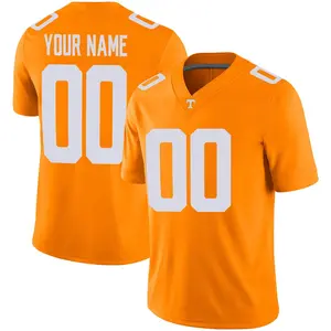 Custom Tennessee Volunteers Youth Game Football Jersey - Orange