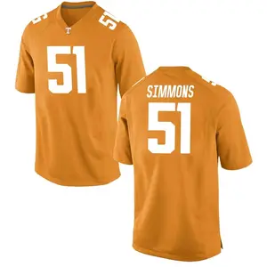 Elijah Simmons Nike Tennessee Volunteers Youth Game College Jersey - Orange