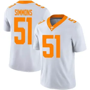 Elijah Simmons Nike Tennessee Volunteers Youth Game Football Jersey - White