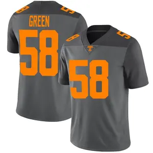 Isaac Green Nike Tennessee Volunteers Youth Limited Gray Football Jersey - Green