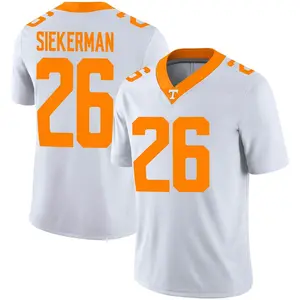 J.T. Siekerman Nike Tennessee Volunteers Youth Game Football Jersey - White