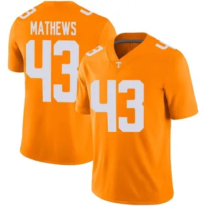 Jackson Mathews Nike Tennessee Volunteers Men's Game Football Jersey - Orange