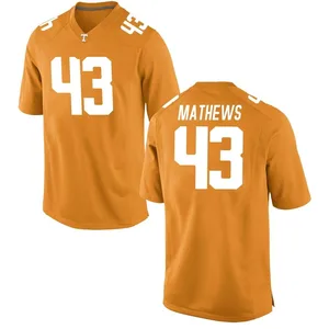 Jackson Mathews Nike Tennessee Volunteers Youth Replica College Jersey - Orange