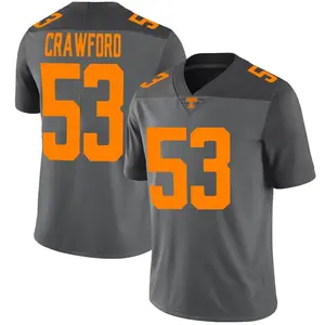 Jeremiah Crawford Nike Tennessee Volunteers Men's Limited Football Jersey - Gray