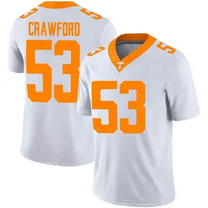 Jeremiah Crawford Nike Tennessee Volunteers Youth Game Football Jersey - White