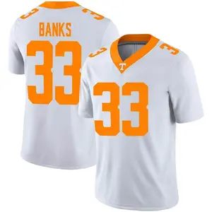 Jeremy Banks Tennessee Volunteers Men's Game Football Jersey - White