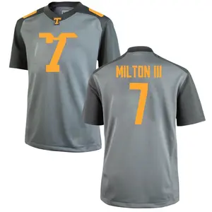 Joe Milton III Nike Tennessee Volunteers Men's Game College Jersey - Gray