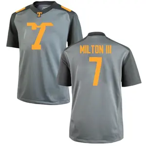 Joe Milton III Nike Tennessee Volunteers Youth Game College Jersey - Gray