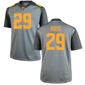 Jordan Ross Nike Tennessee Volunteers Men's Replica College Jersey - Gray