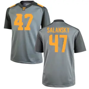 Matthew Salansky Nike Tennessee Volunteers Men's Game College Jersey - Gray