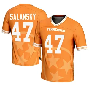 Matthew Salansky Tennessee Volunteers Men's Game Replica Icon Print Football Jersey - Orange