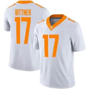 Michael Bittner Nike Tennessee Volunteers Youth Game Football Jersey - White