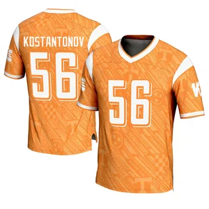 Michael Kostantonov Tennessee Volunteers Youth Game Replica Highlight Print Football Jersey - Orange