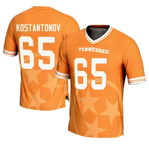Michael Kostantonov Tennessee Volunteers Youth Game Replica Icon Print Football Jersey - Orange