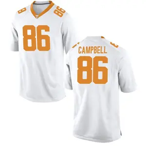 Miles Campbell Nike Tennessee Volunteers Men's Game College Jersey - White