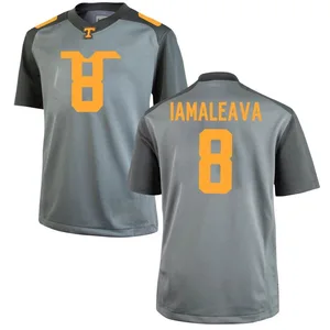 Nico Iamaleava Nike Tennessee Volunteers Youth Replica College Jersey - Gray