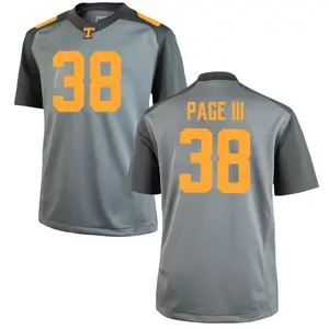 Solon Page III Nike Tennessee Volunteers Men's Game College Jersey - Gray