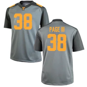Solon Page III Nike Tennessee Volunteers Men's Game College Jersey - Gray