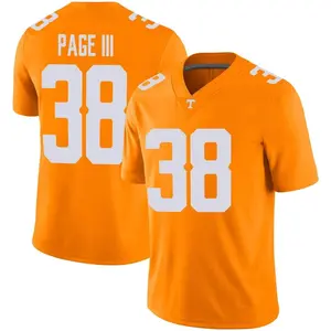 Solon Page III Nike Tennessee Volunteers Men's Game Football Jersey - Orange