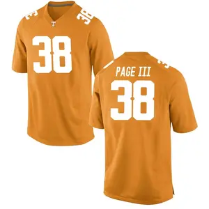 Solon Page III Nike Tennessee Volunteers Youth Game College Jersey - Orange