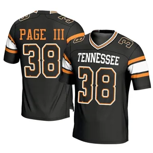 Solon Page III Tennessee Volunteers Men's Game Replica Football Jersey - Black