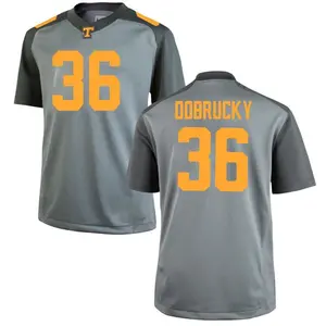 Tanner Dobrucky Nike Tennessee Volunteers Men's Game College Jersey - Gray
