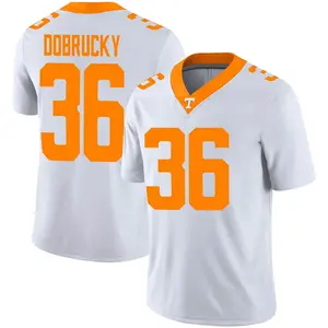 Tanner Dobrucky Nike Tennessee Volunteers Youth Game Football Jersey - White