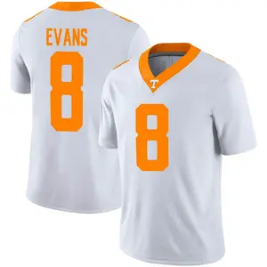 Tiyon Evans Nike Tennessee Volunteers Men's Game Football Jersey - White