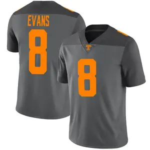 Tiyon Evans Nike Tennessee Volunteers Youth Limited Football Jersey - Gray
