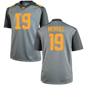 Walker Merrill Nike Tennessee Volunteers Men's Game College Jersey - Gray