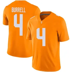 Warren Burrell Tennessee Volunteers Men's Game Football Jersey - Orange